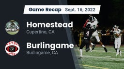 Recap: Homestead  vs. Burlingame  2022