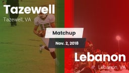 Matchup: Tazewell vs. Lebanon  2018