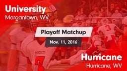 Matchup: University vs. Hurricane  2016