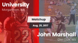 Matchup: University vs. John Marshall  2017