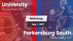 Matchup: University vs. Parkersburg South  2017