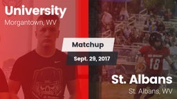 Matchup: University vs. St. Albans  2017