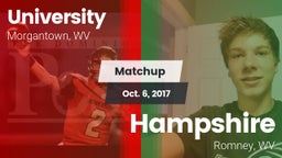 Matchup: University vs. Hampshire  2017