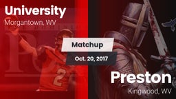 Matchup: University vs. Preston  2017