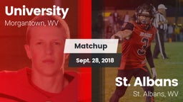 Matchup: University vs. St. Albans  2018