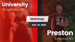 Matchup: University vs. Preston  2018