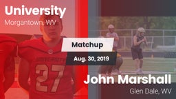 Matchup: University vs. John Marshall  2019