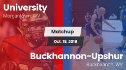 Matchup: University vs. Buckhannon-Upshur  2019