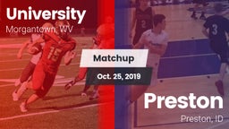 Matchup: University vs. Preston  2019