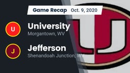 Recap: University  vs. Jefferson  2020