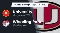 Recap: University  vs. Wheeling Park 2020