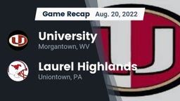 Recap: University  vs. Laurel Highlands  2022