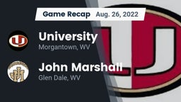 Recap: University  vs. John Marshall  2022