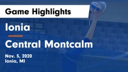 Ionia  vs Central Montcalm  Game Highlights - Nov. 5, 2020