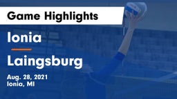 Ionia  vs Laingsburg Game Highlights - Aug. 28, 2021