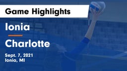 Ionia  vs Charlotte  Game Highlights - Sept. 7, 2021