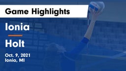 Ionia  vs Holt Game Highlights - Oct. 9, 2021