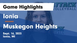 Ionia  vs Muskegon Heights Game Highlights - Sept. 16, 2023