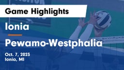 Ionia  vs Pewamo-Westphalia  Game Highlights - Oct. 7, 2023