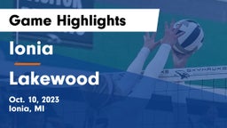 Ionia  vs Lakewood  Game Highlights - Oct. 10, 2023
