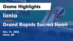 Ionia  vs Grand Rapids Sacred Heart Game Highlights - Oct. 21, 2023