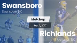 Matchup: Swansboro vs. Richlands  2017