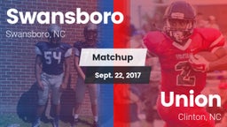 Matchup: Swansboro vs. Union  2017