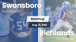 Matchup: Swansboro vs. Richlands  2018