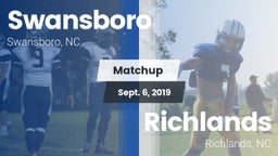 Matchup: Swansboro vs. Richlands  2019