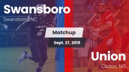 Matchup: Swansboro vs. Union  2019