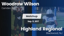 Matchup: Woodrow Wilson High vs. Highland Regional  2017