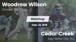 Matchup: Woodrow Wilson High vs. Cedar Creek  2018