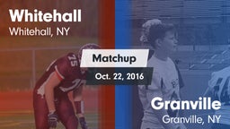 Matchup: Whitehall vs. Granville  2016