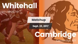 Matchup: Whitehall vs. Cambridge  2017