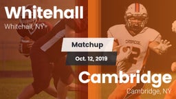 Matchup: Whitehall vs. Cambridge  2019