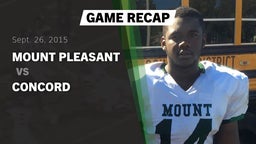 Recap: Mount Pleasant  vs. Concord 2015