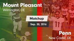 Matchup: Mount Pleasant vs. Penn  2016