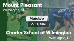 Matchup: Mount Pleasant vs. Charter School of Wilmington 2016