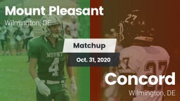 Matchup: Mount Pleasant vs. Concord  2020