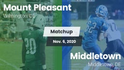 Matchup: Mount Pleasant vs. Middletown  2020