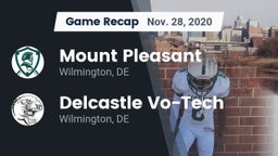 Recap: Mount Pleasant  vs. Delcastle Vo-Tech  2020