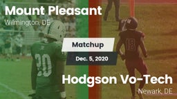 Matchup: Mount Pleasant vs. Hodgson Vo-Tech  2020