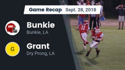 Recap: Bunkie  vs. Grant  2018