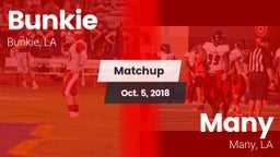 Matchup: Bunkie vs. Many  2018
