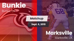 Matchup: Bunkie vs. Marksville  2019
