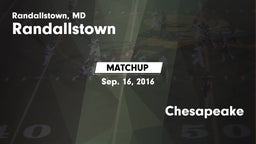 Matchup: Randallstown vs. Chesapeake  2016