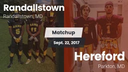 Matchup: Randallstown vs. Hereford  2017