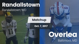 Matchup: Randallstown vs. Overlea  2017