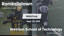 Matchup: Randallstown vs. Western School of Technology 2018