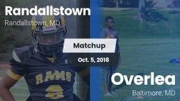 Matchup: Randallstown vs. Overlea  2018